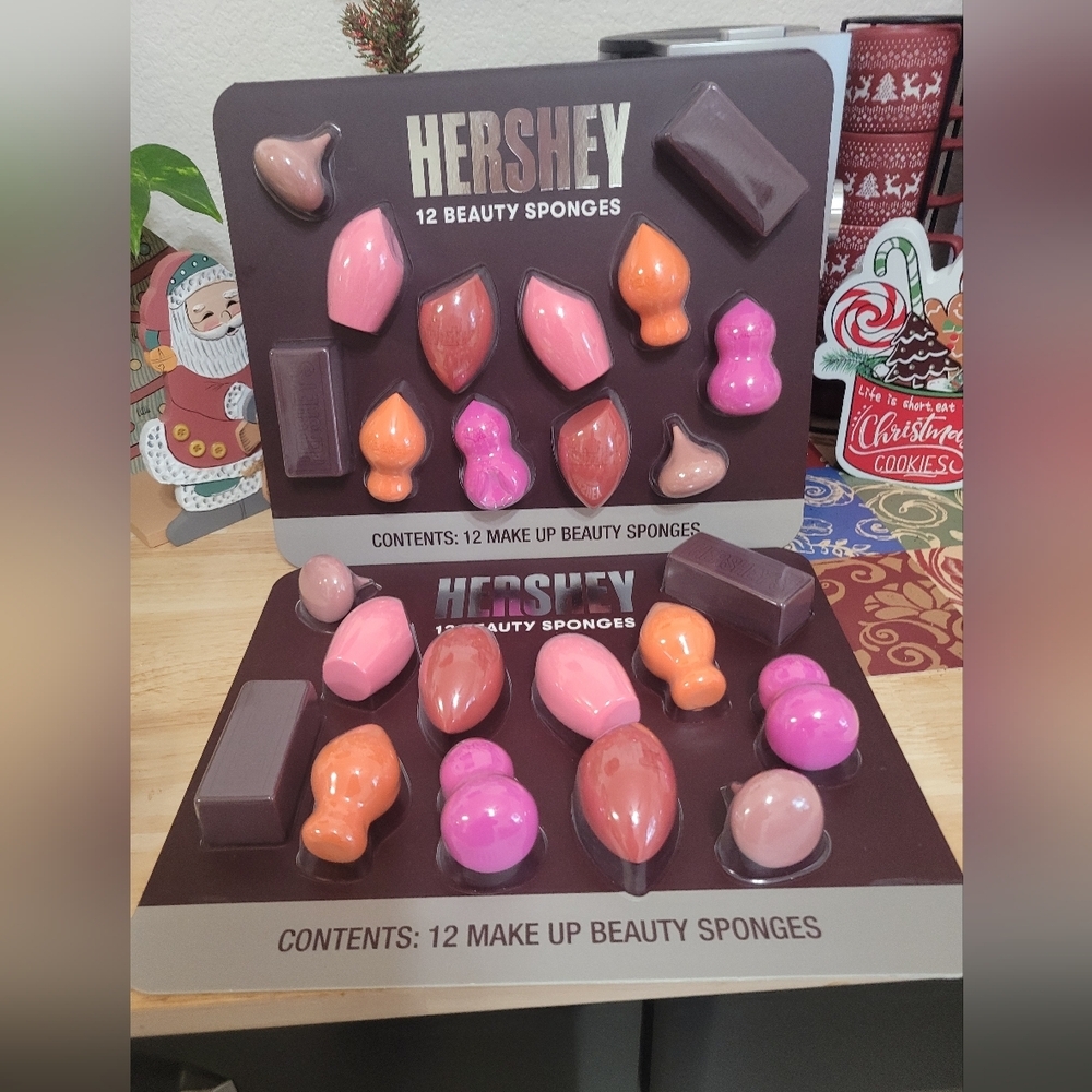 Two HERSHEY'S Beauty Blender Makeup Sponges 12-Pack-New Sealed